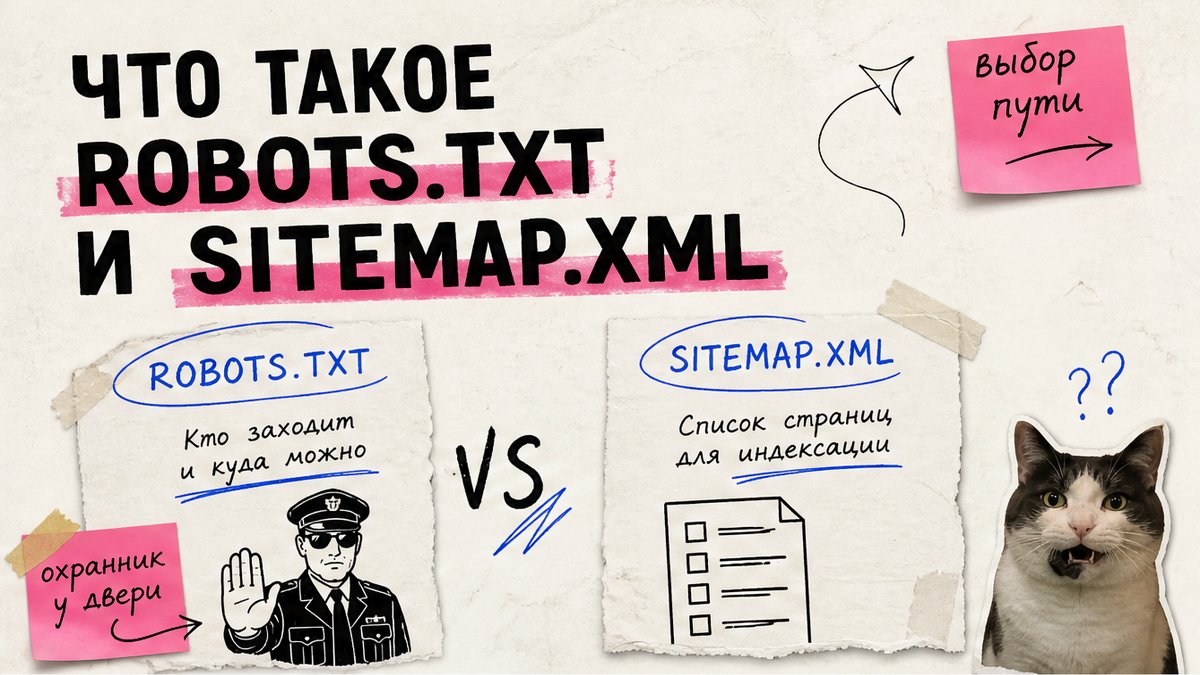Схема связки robots txt и sitemap xml для индексации сайта на Битрикс