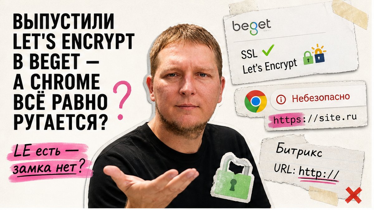 Как установить SSL-сертификат на сайт 1С-Битрикс без mixed content?